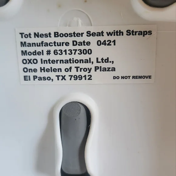 Oxo Tot Boost Gray Baby Seat with Straps - Picture 2 of 8